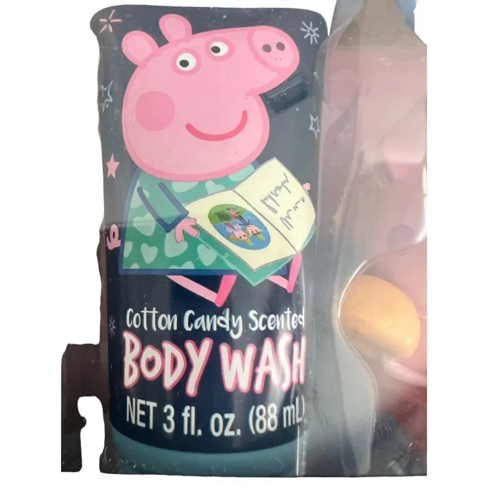 PEPPA PIG Soap & Scrub KIDS GIFT SET Body Wash Bath Pouf and Shampoo - Picture 5 of 7